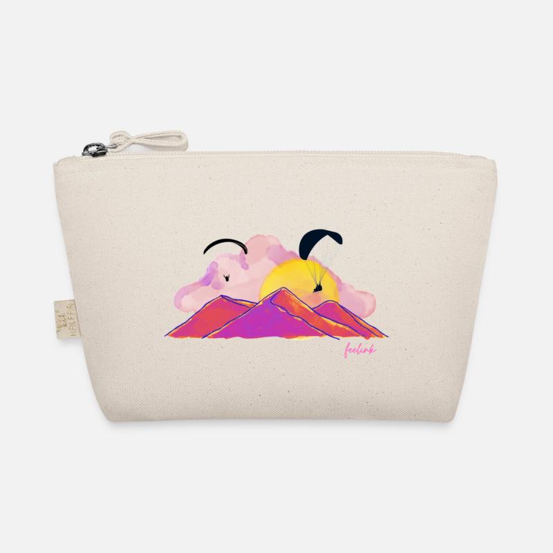 Paragliding Paragliding Pilot Bird Mountains Organic Pouch