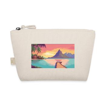 Bora Bora, French Polynesia - Pixel Art - Organic Pouch - nature - Front