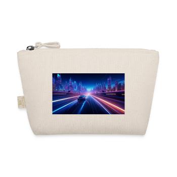 Neon Pulse: A futuristic car at Autoba - Organic Pouch - nature - Front