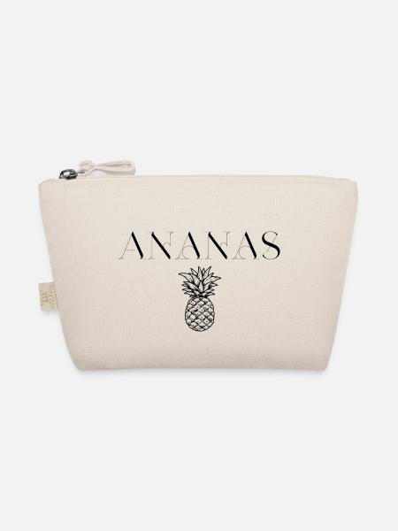 Ananas Design - Bio-Täschchen - Natur