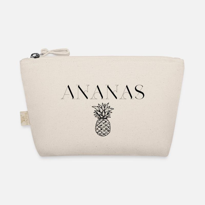 Ananas Design - Bio-Täschchen - Natur