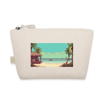 Isla Holbox, Mexico - Pixel Art - Organic Pouch - nature - Front