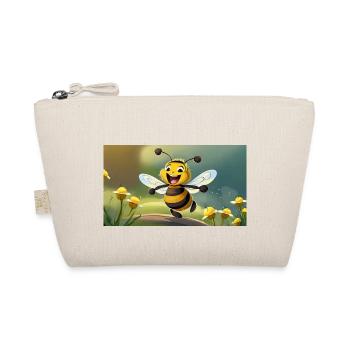 Pun ambiguous expression – HapBee (Happy Bee) - Organic Pouch - nature - Front
