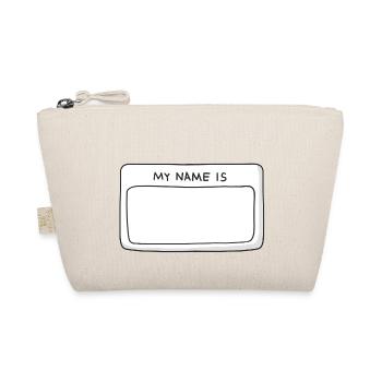 name tag my name is - Organic Pouch - nature - Front