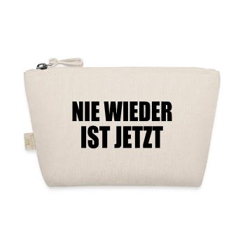 Nie wieder ist jetzt - Bio-Täschchen - Natur - Vorne