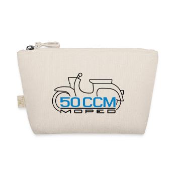 Moped Schwalbe 50 ccm Emblem v.2 - Bio-Täschchen - Natur - Vorne