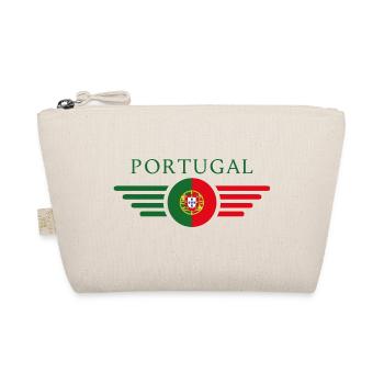 Portugal Style Design T-Shirt - Organic Pouch - nature - Front