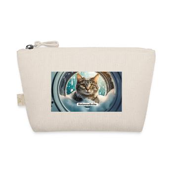 Pun ambiguous german expression – Katzenwäsche - Organic Pouch - nature - Front