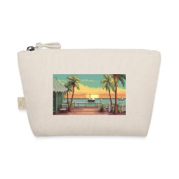 Key West, Florida - Pixel Art - Organic Pouch - nature - Front