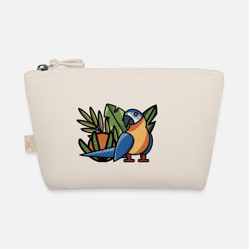 Parrot Macau Macao tropical ararauna - Organic Pouch - nature