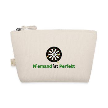 Perfekt Unperfekt - Dart - Spruch - ApriNoeScor - Bio-Täschchen - Natur - Vorne