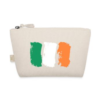 Irland Flagge Pinselstriche - Bio-Täschchen - Natur - Vorne