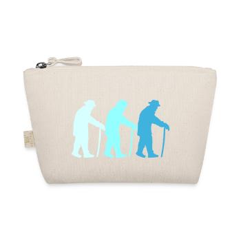 Three Grandpas Retired Age Men Team Silhouette - Organic Pouch - nature - Front