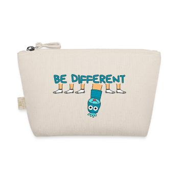 BE DIFFERENT Socke / Sei anders Socke - Bio-Täschchen - Natur - Vorne