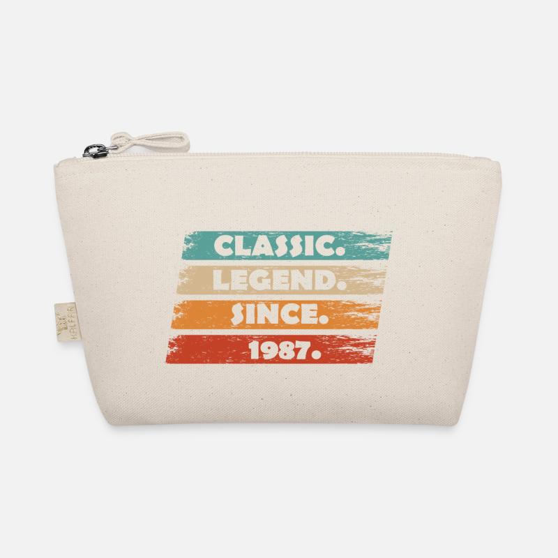 37th Anniversary 1987 - Legend Since Vintage Ret Organic Pouch