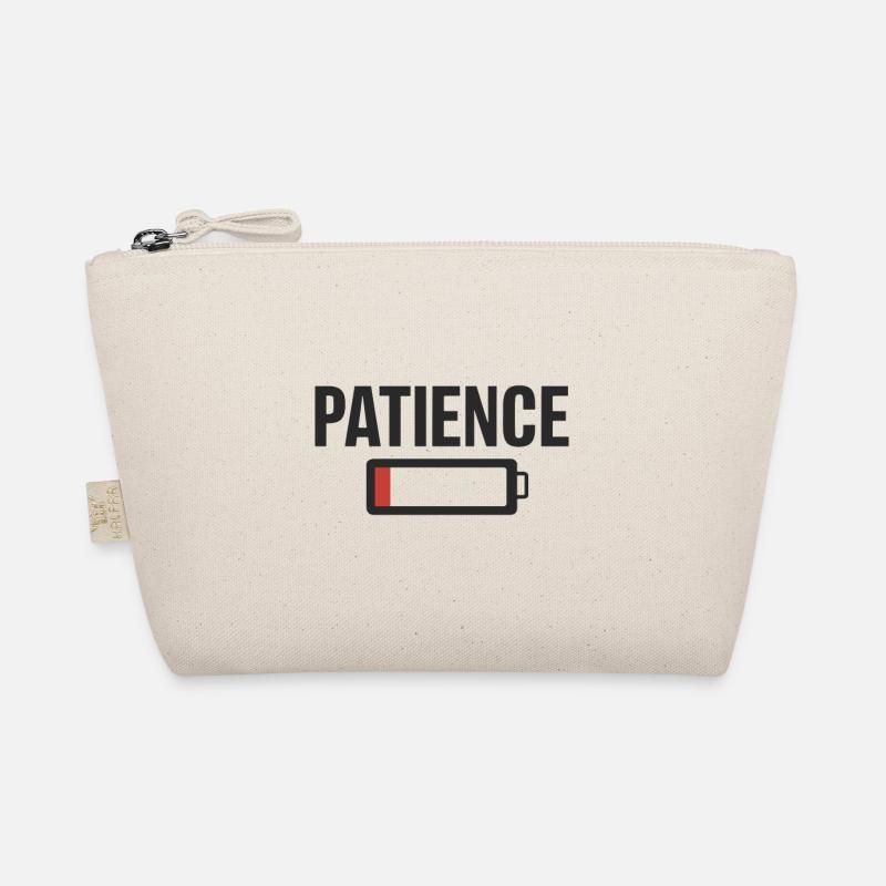 Battery Battery Patience Work Stress Organic Pouch