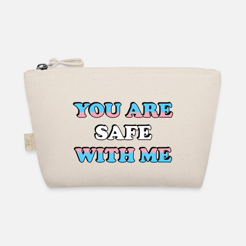 Tu es en sécurité avec moi Drapeau trans Trousse biologique