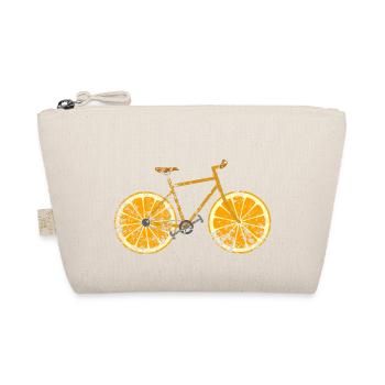 Fahrrad Obst Frucht Retro Vintage Grunge - Bio-Täschchen - Natur - Vorne