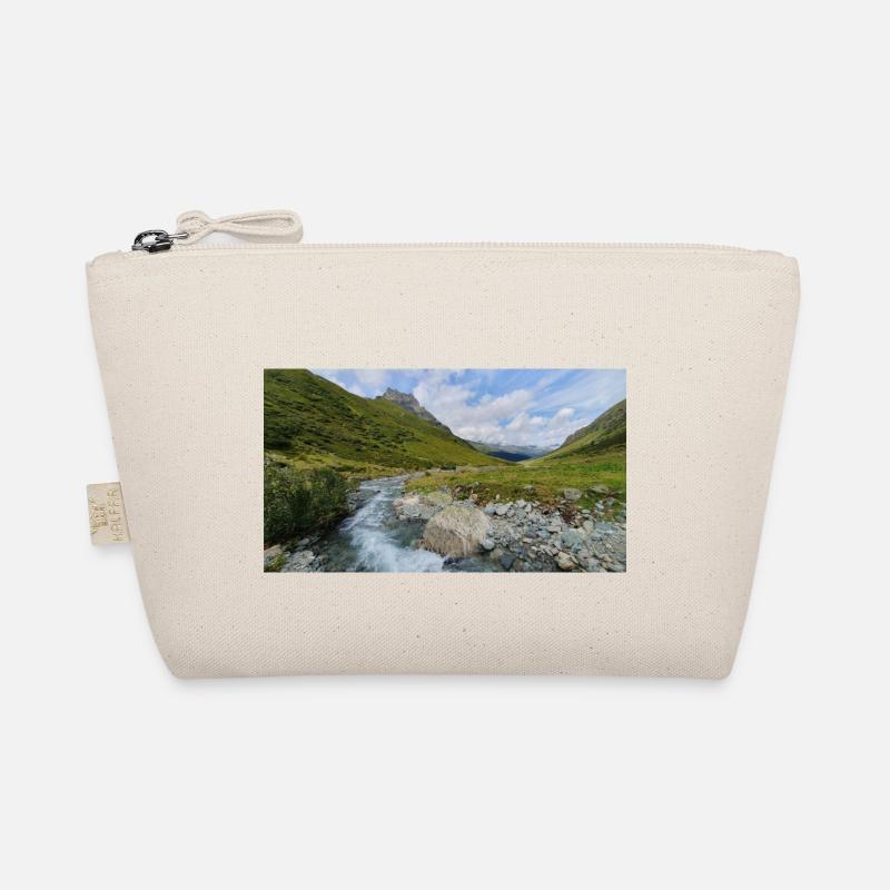 Berglandschaft Panorama mit Fluss Bio-Täschchen