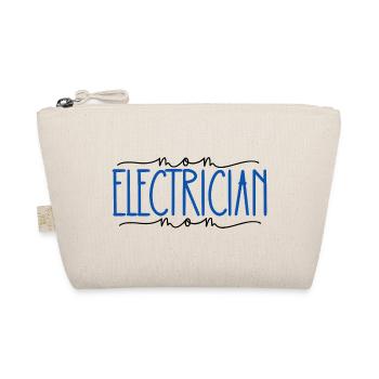 Elektriker stolze Mama süßes Geschenk - Bio-Täschchen - Natur - Vorne