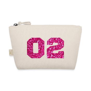 Numéro 2 paillettes rose -2e anniversaire - Trousse biologique - nature - Devant