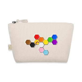 Hexagon Pride - Organic Pouch - nature - Front