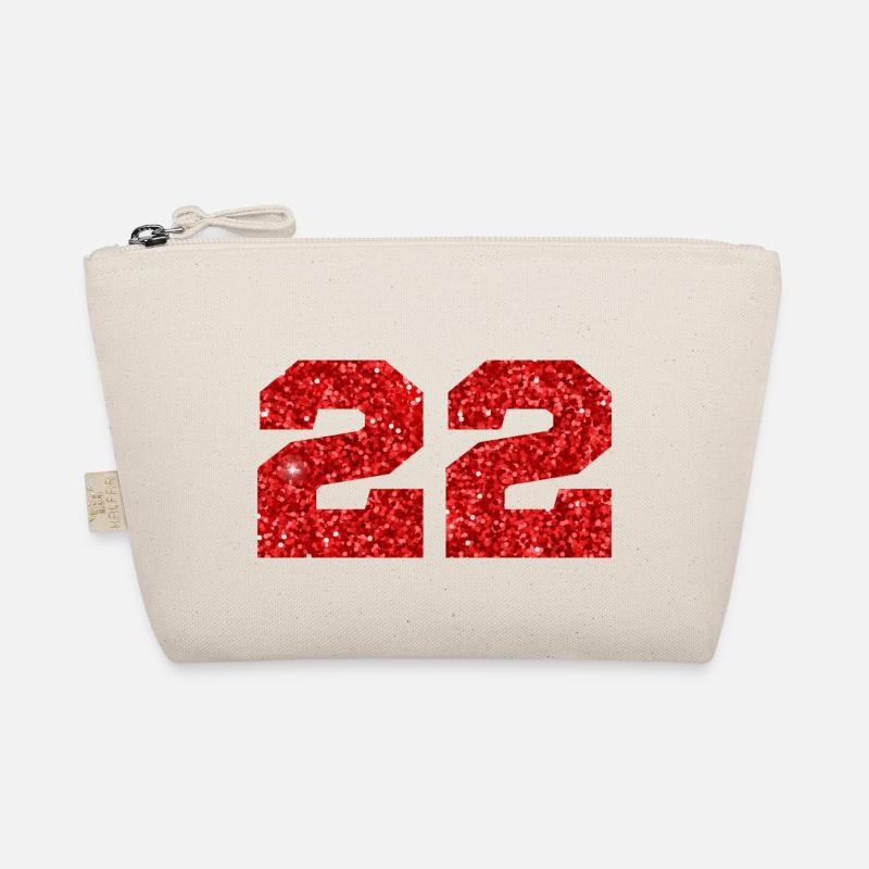 Numéro 22 paillettes rouge - 22e anniversaire Trousse biologique
