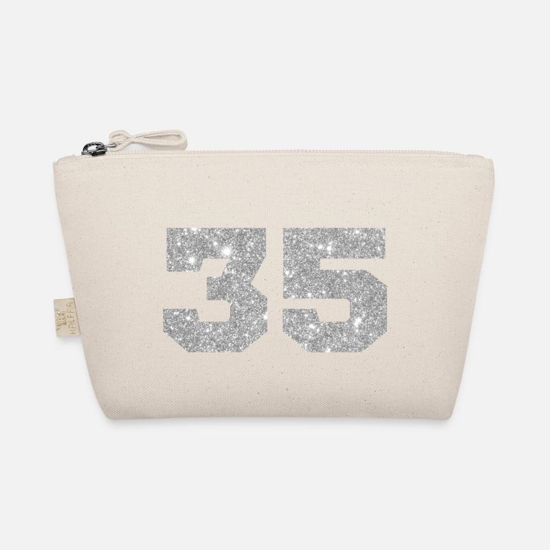Numéro 35 paillettes argenté - 35e anniversaire Trousse biologique