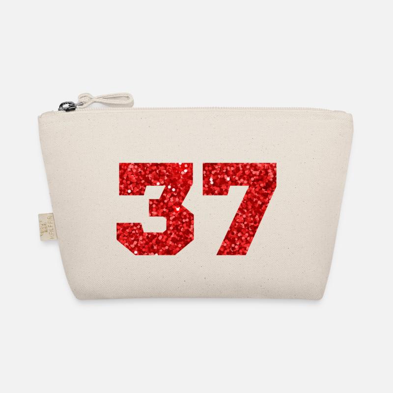 Numéro 37 paillettes rouge - 37e anniversaire Trousse biologique