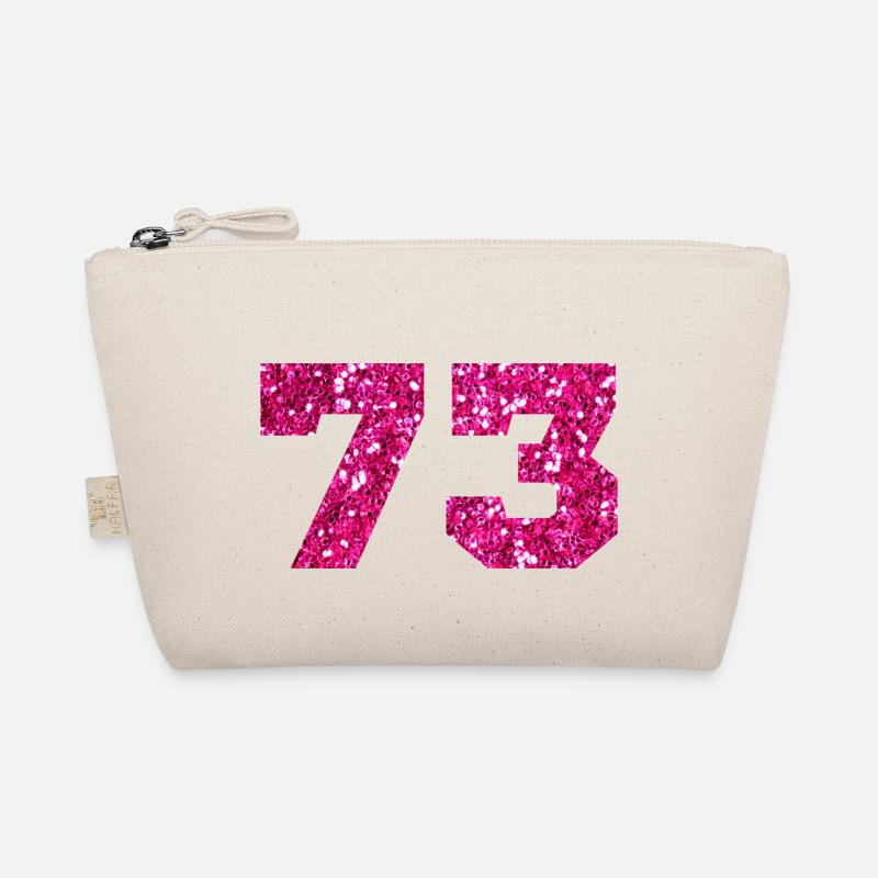 73 Pink Glitter - 73 Geburtstag Bio-Täschchen