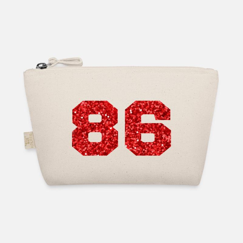 Numéro 86 paillettes rouge - 86e anniversaire Trousse biologique