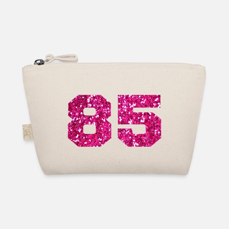 Numéro 85 paillettes rose - 85e anniversaire Trousse biologique