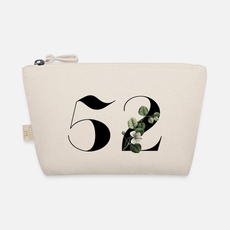 Nummer 52 Blumengrün - 52. Blumengeburtstag Bio-Täschchen