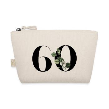 Numéro 60 floral vert - 60e anniversaire floral - Trousse biologique - nature - Devant
