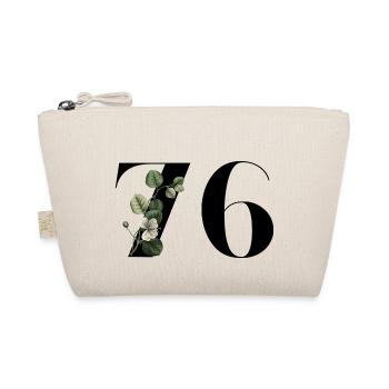 Numéro 76 floral vert - 76e anniversaire floral - Trousse biologique - nature - Devant