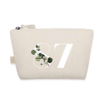 Numéro 87 floral vert - 87e anniversaire floral - Trousse biologique - nature - Devant