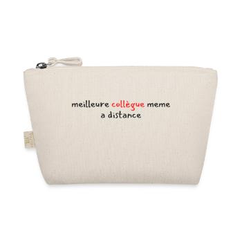 Best Colleague Quote Woman - Organic Pouch - nature - Front
