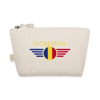 I Love Romania, Elegance Style Design T-Shirt - Organic Pouch - nature - Front
