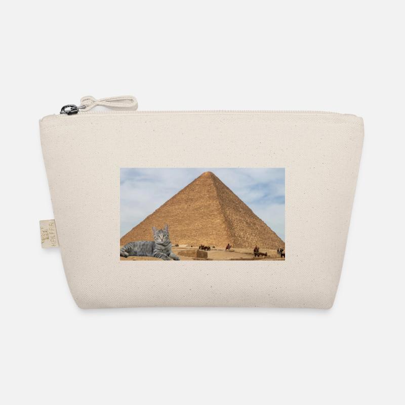 Cat and Pyramid Organic Pouch