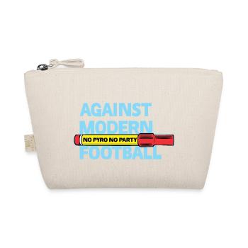 Against Modern Football No Pyro No Party - Organic Pouch - nature - Front
