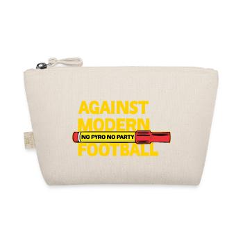 Against Modern Football No Pyro No Party - Organic Pouch - nature - Front