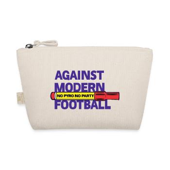 Against Modern Football No Pyro No Party - Organic Pouch - nature - Front