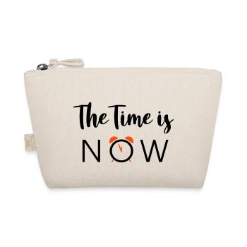 The Time is NOW - 2 Farben - Bio-Täschchen - Natur - Vorne