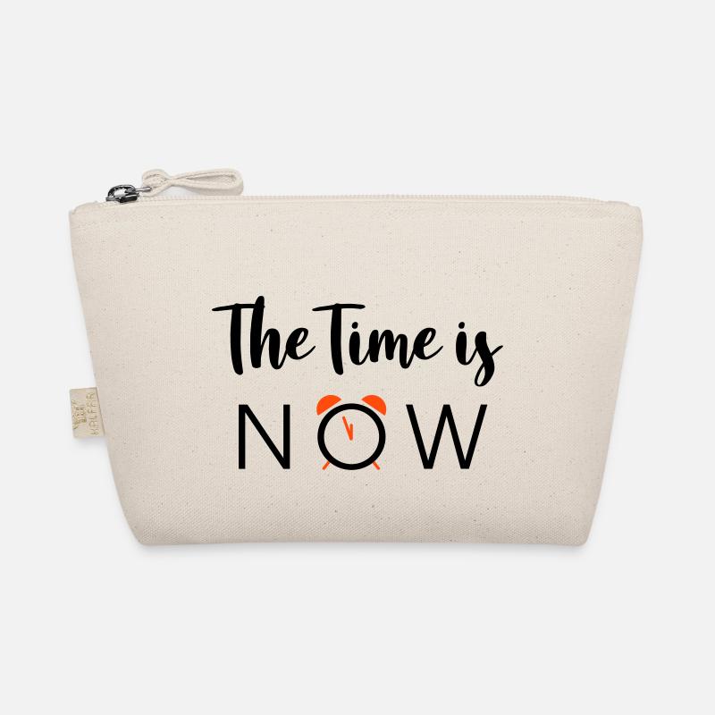 The Time is NOW - 2 Farben Bio-Täschchen