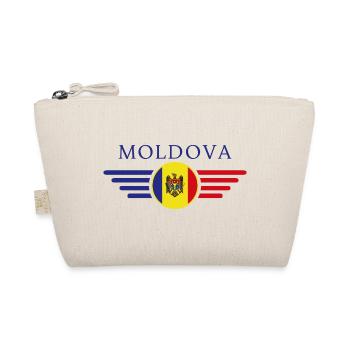 I Love Moldova, Elegance Style Design T-Shirt - Organic Pouch - nature - Front