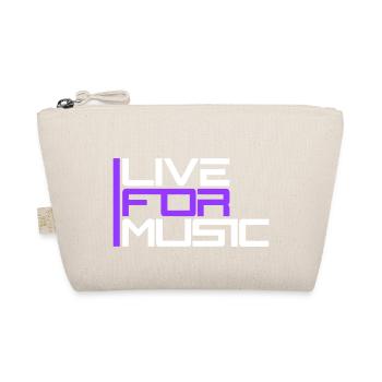 Music for Live Saying Life for Music Club Parties - Organic Pouch - nature - Front