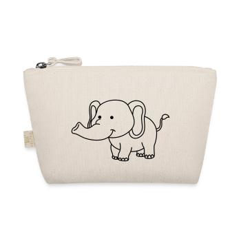 elefant - Bio-Täschchen - Natur - Vorne