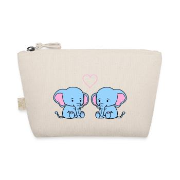 elephant love - Bio-Täschchen - Natur - Vorne
