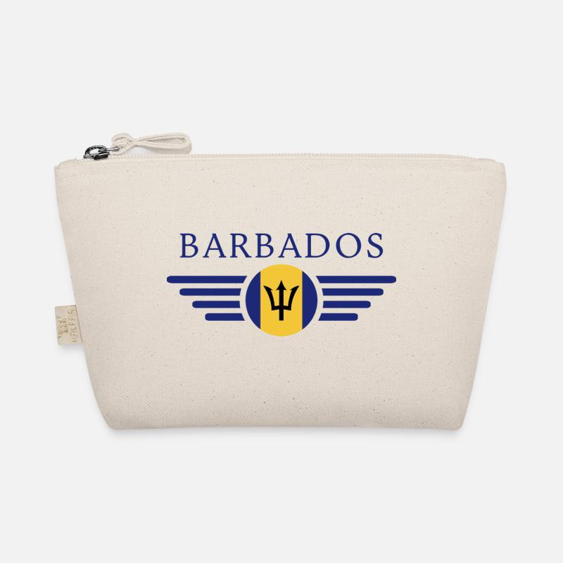 J’aime la Barbade, T-shirt design de style élégance Trousse biologique