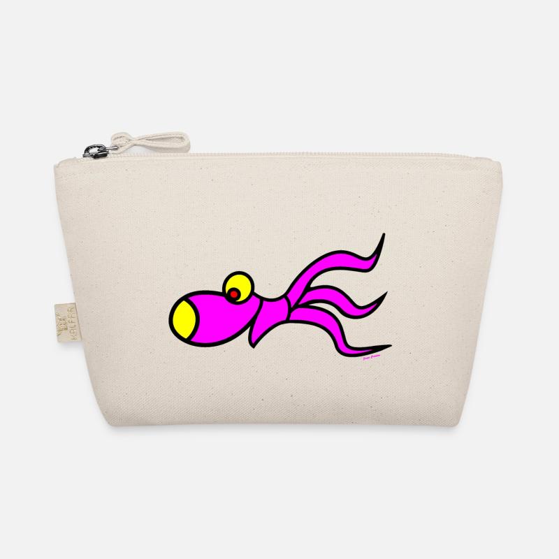 squid shirt - Bio-Täschchen - Natur